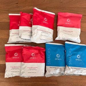 6 Optavia Fuelings Crunchers + 2 Snacks Popcorn
